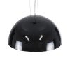 GLOBOSTAR® SERENIA 01151 Μοντέρνο Κρεμαστό Φωτιστικό Οροφής με Ντουί 1 x E27 AC 220-240V IP20 - Μαύρο & Λευκό - Μ40 x Π40 x Υ20cm