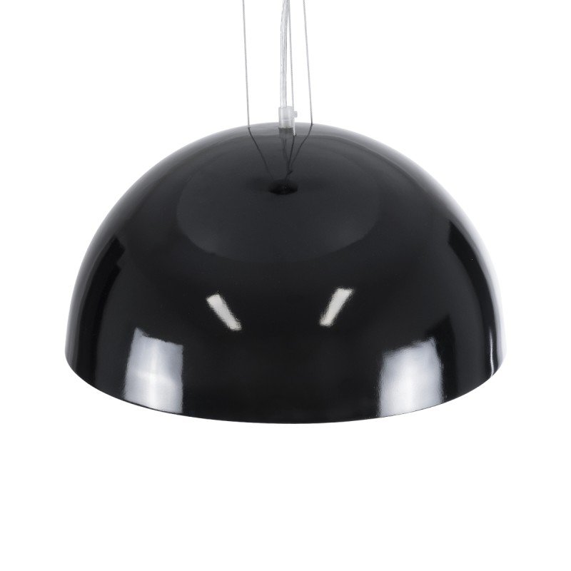 GLOBOSTAR® SERENIA 01151 Μοντέρνο Κρεμαστό Φωτιστικό Οροφής με Ντουί 1 x E27 AC 220-240V IP20 - Μαύρο & Λευκό - Μ40 x Π40 x Υ20cm
