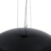 GLOBOSTAR® SERENIA 01151 Μοντέρνο Κρεμαστό Φωτιστικό Οροφής με Ντουί 1 x E27 AC 220-240V IP20 - Μαύρο & Λευκό - Μ40 x Π40 x Υ20cm