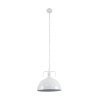GLOBOSTAR® LARKIN 01174 Vintage Κρεμαστό Φωτιστικό Οροφής με Ντουί 1 x E27 AC 220-240V IP20 - Λευκό - Μ30 x Π30 x Y28cm