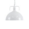 GLOBOSTAR® LARKIN 01174 Vintage Κρεμαστό Φωτιστικό Οροφής με Ντουί 1 x E27 AC 220-240V IP20 - Λευκό - Μ30 x Π30 x Y28cm