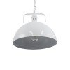 GLOBOSTAR® LARKIN 01174 Vintage Κρεμαστό Φωτιστικό Οροφής με Ντουί 1 x E27 AC 220-240V IP20 - Λευκό - Μ30 x Π30 x Y28cm