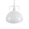 GLOBOSTAR® LARKIN 01174 Vintage Κρεμαστό Φωτιστικό Οροφής με Ντουί 1 x E27 AC 220-240V IP20 - Λευκό - Μ30 x Π30 x Y28cm