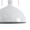 GLOBOSTAR® LARKIN 01174 Vintage Κρεμαστό Φωτιστικό Οροφής με Ντουί 1 x E27 AC 220-240V IP20 - Λευκό - Μ30 x Π30 x Y28cm