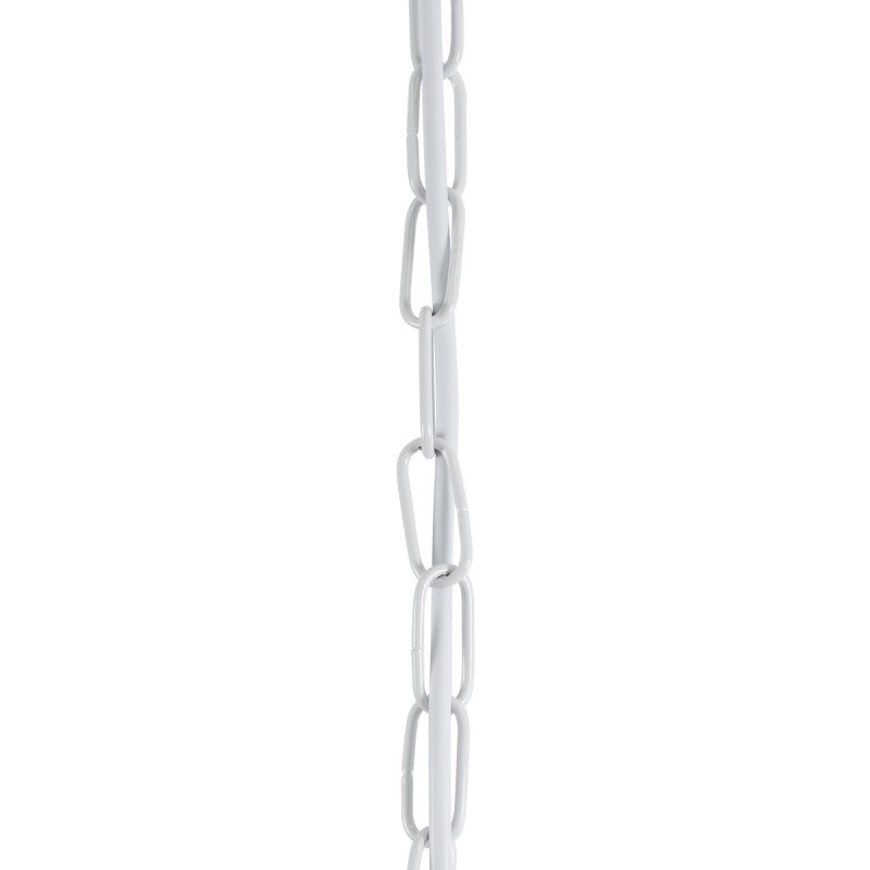 GLOBOSTAR® LARKIN 01174 Vintage Κρεμαστό Φωτιστικό Οροφής με Ντουί 1 x E27 AC 220-240V IP20 - Λευκό - Μ30 x Π30 x Y28cm