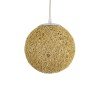 GLOBOSTAR® OCEANA 01200 Boho Κρεμαστό Φωτιστικό Οροφής με Ντουί 1 x E27 AC 220-240V IP20 - Μπεζ - Μ20 x Π20 x Υ20cm