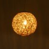 GLOBOSTAR® OCEANA 01200 Boho Κρεμαστό Φωτιστικό Οροφής με Ντουί 1 x E27 AC 220-240V IP20 - Μπεζ - Μ20 x Π20 x Υ20cm