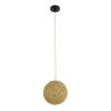 GLOBOSTAR® OCEANA 01200 Boho Κρεμαστό Φωτιστικό Οροφής με Ντουί 1 x E27 AC 220-240V IP20 - Μπεζ - Μ20 x Π20 x Υ20cm