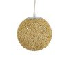 GLOBOSTAR® OCEANA 01200 Boho Κρεμαστό Φωτιστικό Οροφής με Ντουί 1 x E27 AC 220-240V IP20 - Μπεζ - Μ20 x Π20 x Υ20cm