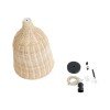 GLOBOSTAR® BAHAMAS 01202 Boho Κρεμαστό Φωτιστικό Οροφής με Ντουί 1 x E27 AC 220-240V IP20 - Μπεζ - Μ30 x Π30 x Υ40cm