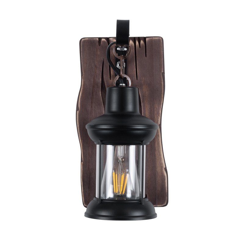 GLOBOSTAR® BRASRA 01204 Vintage Φωτιστικό Τοίχου - Απλίκα με Ντουί 1 x E27 AC 220-240V IP20 - Καφέ & Μαύρο - Μ15 x Π20 x Υ30cm GLOBOSTAR® BRASRA 01204 Vintage Φωτιστικό Τοίχου - Απλίκα με Ντουί 1 x E27 AC 220-240V IP20 - Καφέ & Μαύρο - Μ15 x Π20 x Υ30cm