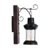 GLOBOSTAR® BRASRA 01204 Vintage Φωτιστικό Τοίχου - Απλίκα με Ντουί 1 x E27 AC 220-240V IP20 - Καφέ & Μαύρο - Μ15 x Π20 x Υ30cm GLOBOSTAR® BRASRA 01204 Vintage Φωτιστικό Τοίχου - Απλίκα με Ντουί 1 x E27 AC 220-240V IP20 - Καφέ & Μαύρο - Μ15 x Π20 x Υ30cm