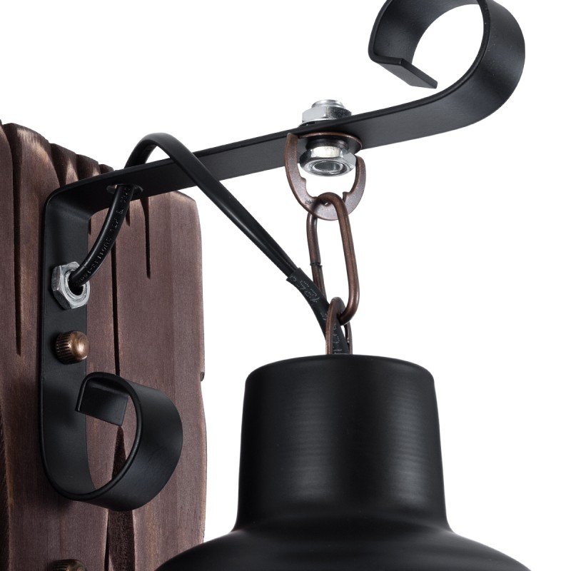 GLOBOSTAR® BRASRA 01204 Vintage Φωτιστικό Τοίχου - Απλίκα με Ντουί 1 x E27 AC 220-240V IP20 - Καφέ & Μαύρο - Μ15 x Π20 x Υ30cm GLOBOSTAR® BRASRA 01204 Vintage Φωτιστικό Τοίχου - Απλίκα με Ντουί 1 x E27 AC 220-240V IP20 - Καφέ & Μαύρο - Μ15 x Π20 x Υ30cm