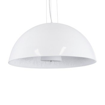 GLOBOSTAR® SERENIA 01271 Μοντέρνο Κρεμαστό Φωτιστικό Οροφής με Ντουί 1 x E27 AC 220-240V IP20 - Λευκό - Μ60 x Π60 x Υ30cm