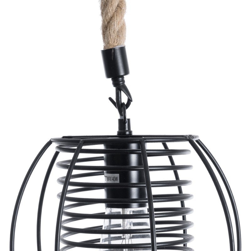 GLOBOSTAR® ORVAL 01689 Μοντέρνο Κρεμαστό Φωτιστικό Οροφής με Ντουί 1 x E27 AC 220-240V IP20 - Μαύρο & Μπεζ - Μ20 x Π20 x Υ20cm GLOBOSTAR® ORVAL 01689 Μοντέρνο Κρεμαστό Φωτιστικό Οροφής με Ντουί 1 x E27 AC 220-240V IP20 - Μαύρο & Μπεζ - Μ20 x Π20 x Υ20cm