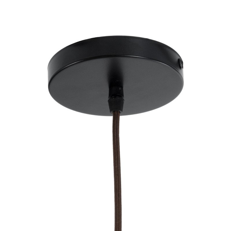 GLOBOSTAR® CUBA 01720 Boho Κρεμαστό Φωτιστικό Οροφής με Ντουί 1 x E27 AC 220-240V IP20 - Καφέ - Μ53 x Π53 x Υ30cm