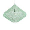 GLOBOSTAR® KENTUCKY 01866 Vintage Κρεμαστό Φωτιστικό Οροφής με Ντουί 1 x E27 AC 220-240V IP20 - Τιρκουάζ - Μ60 x Π60 x Υ50cm