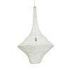 GLOBOSTAR® KENTUCKY 01877 Vintage Κρεμαστό Φωτιστικό Οροφής με Ντουί 1 x E27 AC 220-240V IP20 - Λευκό - Μ80 x Π80 x Υ140cm