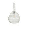 GLOBOSTAR® KENTUCKY 01880 Vintage Κρεμαστό Φωτιστικό Οροφής με Ντουί 1 x E27 AC 220-240V IP20 - Μπεζ - Μ30 x Π30 x Υ50cm