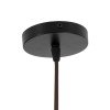 GLOBOSTAR® KENTUCKY 01881 Vintage Κρεμαστό Φωτιστικό Οροφής με Ντουί 1 x E27 AC 220-240V IP20 - Καφέ - Μ30 x Π30 x Υ50cm