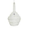 GLOBOSTAR® KENTUCKY 01883 Vintage Κρεμαστό Φωτιστικό Οροφής με Ντουί 1 x E27 AC 220-240V IP20 - Λευκό - Μ60 x Π60 x Υ90cm