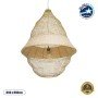 GLOBOSTAR® KENTUCKY 01911 Vintage Κρεμαστό Φωτιστικό Οροφής με Ντουί 1 x E27 AC 220-240V IP20 - Μπεζ - Μ60 x Π60 x Υ80cm