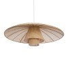 GLOBOSTAR® ZORA 02140 Boho Κρεμαστό Φωτιστικό Οροφής με Ντουί 1 x E27 AC 220-240V IP20 - Μπεζ - Μ120 x Π120 x Υ40cm