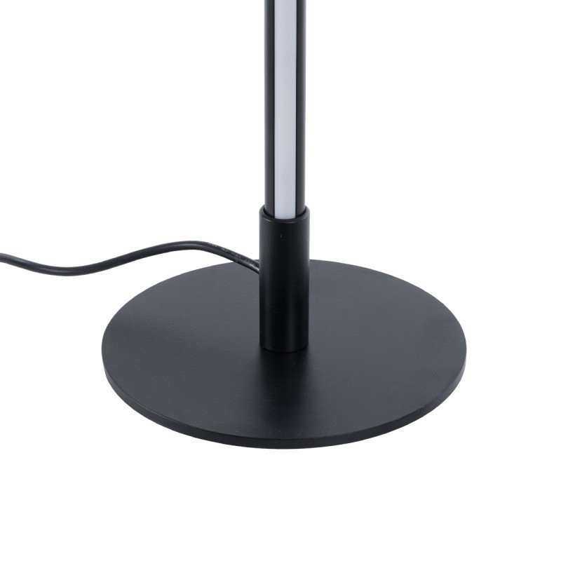 GLOBOSTAR® DALUMA 60467 Μοντέρνο Επιτραπέζιο Φωτιστικό LED 8W 880lm 200° AC 220-240V IP20 Ρυθμιζόμενο Λευκό CCT με On/Off 2700K/4500K/6000K - Lumileds SMD Chip - Μαύρο - Μ15 x Π15 x Υ46cm - 3 Χρόνια Εγγύηση