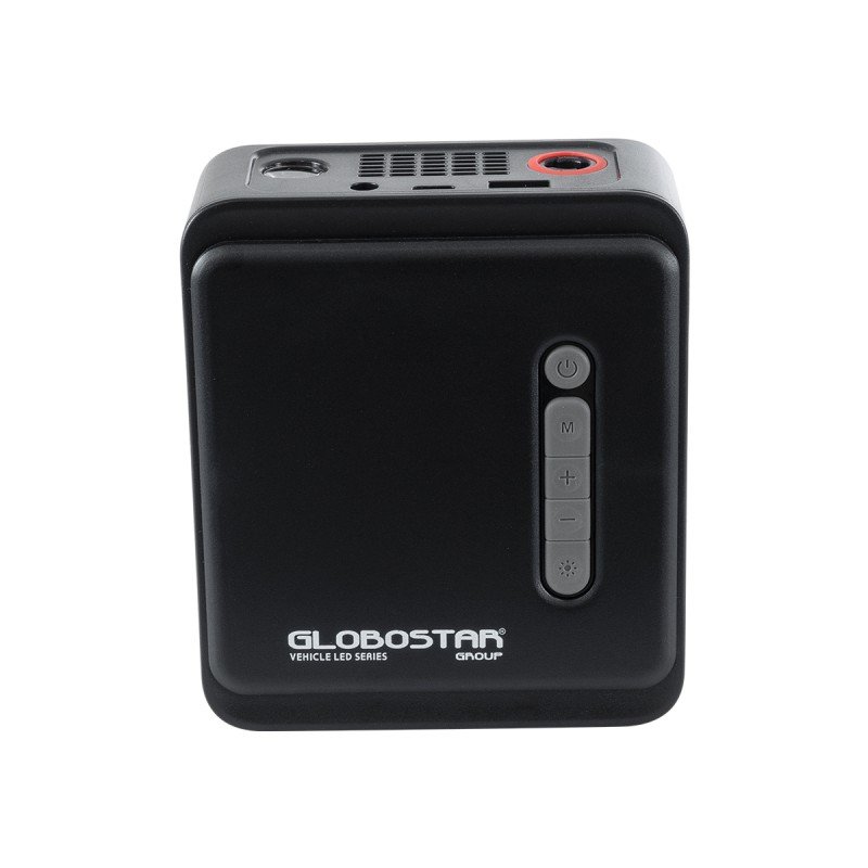 GloboStar® 81490 Φορητή Επαναφορτιζόμενη Ψηφιακή Τρόμπα - Κομπρέσορας Αέρος Αυτοκινήτου & Μοτοσυκλέτας - με Οθόνη LCD & Ενσωματωμένη Επαναφορτιζόμενη Μπαταρία Λιθίου 7800 mAh - Πίεση Αέρος Max 150 PSI - 5 Προγράμματα - Φακό LED - Power Bank με έξο