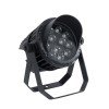 GLOBOSTAR® FLOODKARA 90820 Προβολέας Σποτ Wall Washer με Αντιθαμβωτική Γρίλια LED 54W 5940lm 5° DC 24V Αδιάβροχο IP67 Πολύχρωμο RGBW Dimmable DMX512 - CREE XPE Chip - Γκρι Ανθρακί - Μ28 x Π32 x H27cm - 3 Χρόνια Εγγύηση