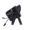 GLOBOSTAR® FLOODKARA 90820 Προβολέας Σποτ Wall Washer με Αντιθαμβωτική Γρίλια LED 54W 5940lm 5° DC 24V Αδιάβροχο IP67 Πολύχρωμο RGBW Dimmable DMX512 - CREE XPE Chip - Γκρι Ανθρακί - Μ28 x Π32 x H27cm - 3 Χρόνια Εγγύηση