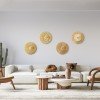 GLOBOSTAR® COLOMBO 02284 Boho Φωτιστικό Τοίχου - Απλίκα με Ντουί 1 x E27 AC 220-240V IP20 - Μπεζ - Μ40 x Π40 x Υ9cm