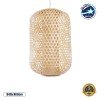 GLOBOSTAR® MAURITIUS 00901 Boho Κρεμαστό Φωτιστικό Οροφής με Ντουί 1 x E27 AC 220-240V IP20 - Μπεζ - Μ40 x Π40 x Υ60cm