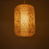 GLOBOSTAR® MAURITIUS 00901 Boho Κρεμαστό Φωτιστικό Οροφής με Ντουί 1 x E27 AC 220-240V IP20 - Μπεζ - Μ40 x Π40 x Υ60cm