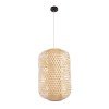 GLOBOSTAR® MAURITIUS 00901 Boho Κρεμαστό Φωτιστικό Οροφής με Ντουί 1 x E27 AC 220-240V IP20 - Μπεζ - Μ40 x Π40 x Υ60cm