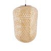 GLOBOSTAR® MAURITIUS 00901 Boho Κρεμαστό Φωτιστικό Οροφής με Ντουί 1 x E27 AC 220-240V IP20 - Μπεζ - Μ40 x Π40 x Υ60cm