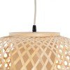 GLOBOSTAR® MAURITIUS 00901 Boho Κρεμαστό Φωτιστικό Οροφής με Ντουί 1 x E27 AC 220-240V IP20 - Μπεζ - Μ40 x Π40 x Υ60cm