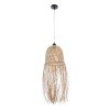 GLOBOSTAR® MANILA 01713 Boho Κρεμαστό Φωτιστικό Οροφής με Ντουί 1 x E27 AC 220-240V IP20 - Μπεζ - Μ25 x Π25 x Υ60cm