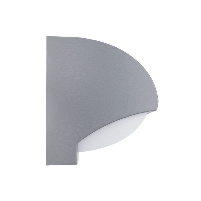 GLOBOSTAR® HORIZON 60692 Μοντέρνο Φωτιστικό Τοίχου - Απλίκα LED 15W 1575lm 120° AC 220-240V Αδιάβροχο IP65 Φυσικό Λευκό 4500K - Bridgelux SMD Chip - Γκρι Ματ - Μ23.5 x Π11 x Υ10cm - 3 Χρόνια Εγγύηση