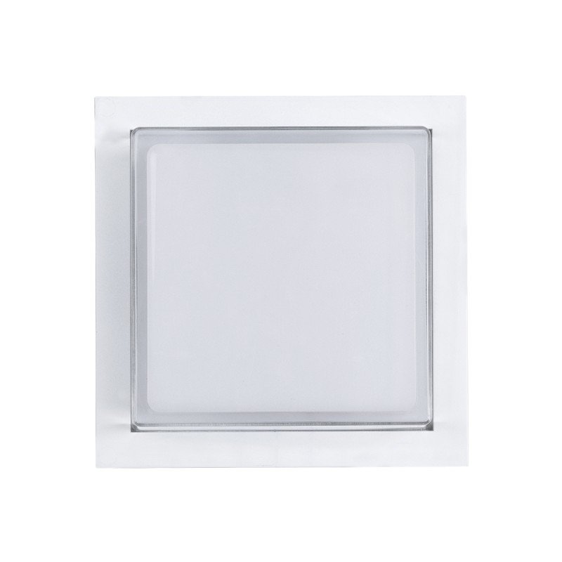 GLOBOSTAR® NEXUS 60769 Μοντέρνο Φωτιστικό Τοίχου - Απλίκα LED 10W 1050lm 120° AC 220-240V Αδιάβροχο IP65 Φυσικό Λευκό 4500K - Bridgelux SMD Chip - Λευκό Ματ - Μ17 x Π17 x Υ9cm - 3 Χρόνια Εγγύηση