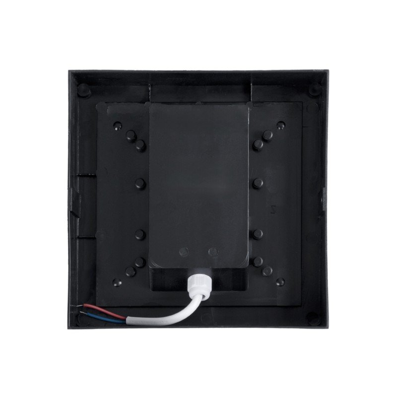 GLOBOSTAR® APEX 60772 Μοντέρνο Φωτιστικό Τοίχου - Απλίκα LED 10W 1050lm 120° AC 220-240V Αδιάβροχο IP65 Φυσικό Λευκό 4500K - Bridgelux SMD Chip - Λευκό Ματ - Μ17 x Π17 x Υ9cm - 3 Χρόνια Εγγύηση