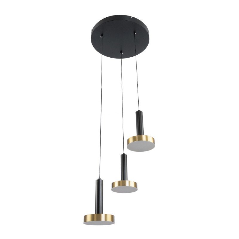 GLOBOSTAR® ZANE 60934 Μοντέρνο Κρεμαστό Φωτιστικό Οροφής LED 54W 6048lm 120° AC 220-240V IP20 Ρυθμιζόμενο Λευκό CCT με Χειριστήριο από 2700K έως 6000K Dimmable - Lumileds SMD Chip - Μαύρο Ματ & Χρυσό - Μ40 x Π40 x Υ20cm - 3 Χρόνια Εγγύηση GLOBOSTAR® ZANE 60934 Μοντέρνο Κρεμαστό Φωτιστικό Οροφής LED 54W 6048lm 120° AC 220-240V IP20 Ρυθμιζόμενο Λευκό CCT με Χειριστήριο από 2700K έως 6000K Dimmable - Lumileds SMD Chip - Μαύρο Ματ & Χρυσό - Μ40 x Π40 x Υ20cm - 3 Χρόνια Εγγύηση