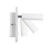 GLOBOSTAR® LADY-S 60943 Μοντέρνο Φωτιστικό Τοίχου - Απλίκα Ξενοδοχείου Reading Light με Φορτιστή USB 3A LED 6W 600lm 36° & 360° AC 220-240V IP20 Φυσικό Λευκό 4500K - Bridgelux COB Chip & TÜV SÜD Driver - Λευκό Ματ - Μ15 x Π15 x Υ7cm - 3 Χρόνια Εγγ