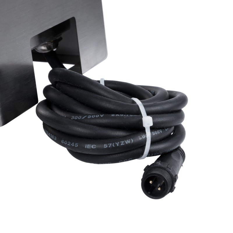 GLOBOSTAR® CYBOLITHOS 60946 Χωνευτό Αρχιτεκτονικο Φωτιστικό Σποτ Δαπέδου LED 2W 170lm 120° DC 24V Αδιάβροχο IP68 IK06 Μπλε Dimmable - Bridgelux SMD Chip - Γαλακτερό Tempered Glass & Ανοξείδωτο Ατσάλι SS316 - Μ10 x Π10x Υ8cm / Q10 x 10cm - 3 Χρόνια Εγγ