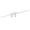 GLOBOSTAR® BARETTI 61227 Μοντέρνο Φωτιστικό Οροφής LED 24W 2688lm 160° & 45° AC 220-240V IP20 Ρυθμιζόμενο Λευκό CCT με On/Off 2700K/4500K/6000K - Lumileds SMD Chip - Λευκό Ματ - Μ80 x Π5 x Υ15cm - 3 Χρόνια Εγγύηση