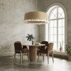 GLOBOSTAR® PUERTORICO 02095 Boho Κρεμαστό Φωτιστικό Οροφής με Ντουί 3 x E27 AC 220-240V IP20 - Μπεζ - Μ80 x Π80 x Υ27cm