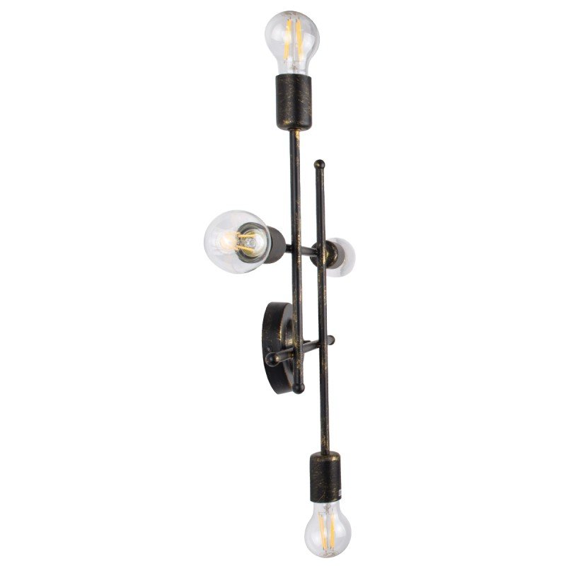 GLOBOSTAR® PIPING 00663 Vintage Φωτιστικό Τοίχου - Απλίκα με Ντουί 4 x E27 AC 220-240V IP20 - Μπρούτζινο - Μ40 x Π9 x Υ52cm GLOBOSTAR® PIPING 00663 Vintage Φωτιστικό Τοίχου - Απλίκα με Ντουί 4 x E27 AC 220-240V IP20 - Μπρούτζινο - Μ40 x Π9 x Υ52cm