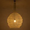GLOBOSTAR® KENTUCKY 01886 Vintage Κρεμαστό Φωτιστικό Οροφής με Ντουί 1 x E27 AC 220-240V IP20 - Λευκό - Μ90 x Π90 x Υ150cm