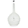 GLOBOSTAR® KENTUCKY 01886 Vintage Κρεμαστό Φωτιστικό Οροφής με Ντουί 1 x E27 AC 220-240V IP20 - Λευκό - Μ90 x Π90 x Υ150cm