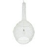 GLOBOSTAR® KENTUCKY 01886 Vintage Κρεμαστό Φωτιστικό Οροφής με Ντουί 1 x E27 AC 220-240V IP20 - Λευκό - Μ90 x Π90 x Υ150cm